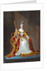 Queen Victoria on her throne by Anonymous