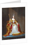 Queen Victoria on her throne by Anonymous