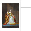 Queen Victoria on her throne by Anonymous
