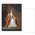 Queen Victoria on her throne by Anonymous