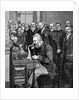 Alexander Graham Bell making telephone call by Anonymous