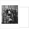 Alexander Graham Bell making telephone call by Anonymous