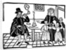 Man smoking a pipe near his family by Anonymous