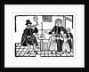 Man smoking a pipe near his family by Anonymous
