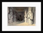 Interior of the Temple of Aboo Simbel by David Roberts