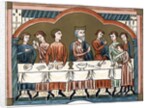 A Plantagenet king of England dining by Anonymous