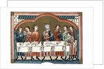 A Plantagenet king of England dining by Anonymous