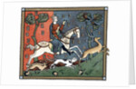A Plantagenet king of England out hunting by Anonymous