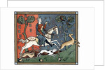 A Plantagenet king of England out hunting by Anonymous
