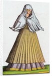 Roman prostitute or courtesan in street dress by Anonymous