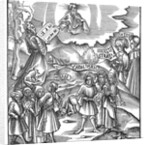 Moses receiving the tablets of the Law from God by Anonymous