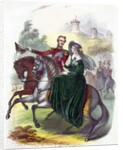 Queen Victoria and Prince Albert on horseback by Anonymous