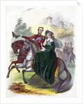 Queen Victoria and Prince Albert on horseback by Anonymous