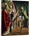 The Devil Presenting St. Augustin with the Book of Vices by Michael Pacher