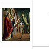 The Devil Presenting St. Augustin with the Book of Vices by Michael Pacher