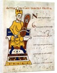 King David playing a lyre by Anonymous