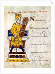 King David playing a lyre by Anonymous