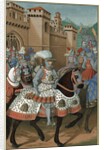 King Louis XII riding out with his army by Anonymous