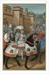 King Louis XII riding out with his army by Anonymous