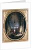 Interior of the colonnade of St. Peter's, Rome, at the time of the Conclave of 1769 by Anonymous