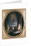 Interior of the colonnade of St. Peter's, Rome, at the time of the Conclave of 1769 by Anonymous