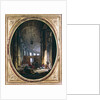 Interior of the colonnade of St. Peter's, Rome, at the time of the Conclave of 1769 by Anonymous