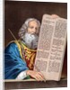 Moses with the Ten Commandments by Anonymous