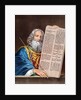 Moses with the Ten Commandments by Anonymous