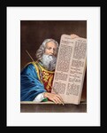 Moses with the Ten Commandments by Anonymous
