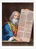 Moses with the Ten Commandments by Anonymous