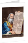 Moses with the Ten Commandments by Anonymous