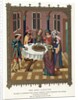 Medieval Passover scene by Anonymous
