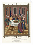 Medieval Passover scene by Anonymous