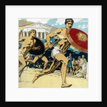 Relay race at ancient Olympic Games by Anonymous