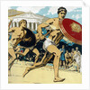 Relay race at ancient Olympic Games by Anonymous