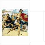 Relay race at ancient Olympic Games by Anonymous