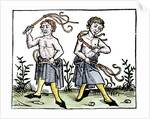 Flagellants whipping themselves by Anonymous