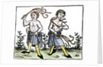 Flagellants whipping themselves by Anonymous