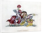 Knights fighting by Anonymous