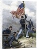 Planting the Union flag on a bastion at the Siege of Vicksburg by Anonymous