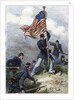 Planting the Union flag on a bastion at the Siege of Vicksburg by Anonymous