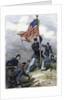 Planting the Union flag on a bastion at the Siege of Vicksburg by Anonymous