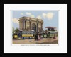 Horse Drawn Tramway at Marble Arch, 1860 by Anonymous
