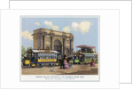 Horse Drawn Tramway at Marble Arch, 1860 by Anonymous