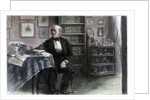 Hans Christian Andersen in his study by Anonymous