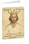 King Richard II playing card by Anonymous