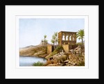 Egyptian temple by the Nile River by Anonymous