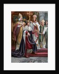 The crowning of Edward I at Westminster by Anonymous