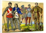 English battle dress in the 15th-16th century by Anonymous