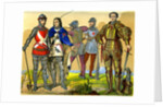 English battle dress in the 15th-16th century by Anonymous